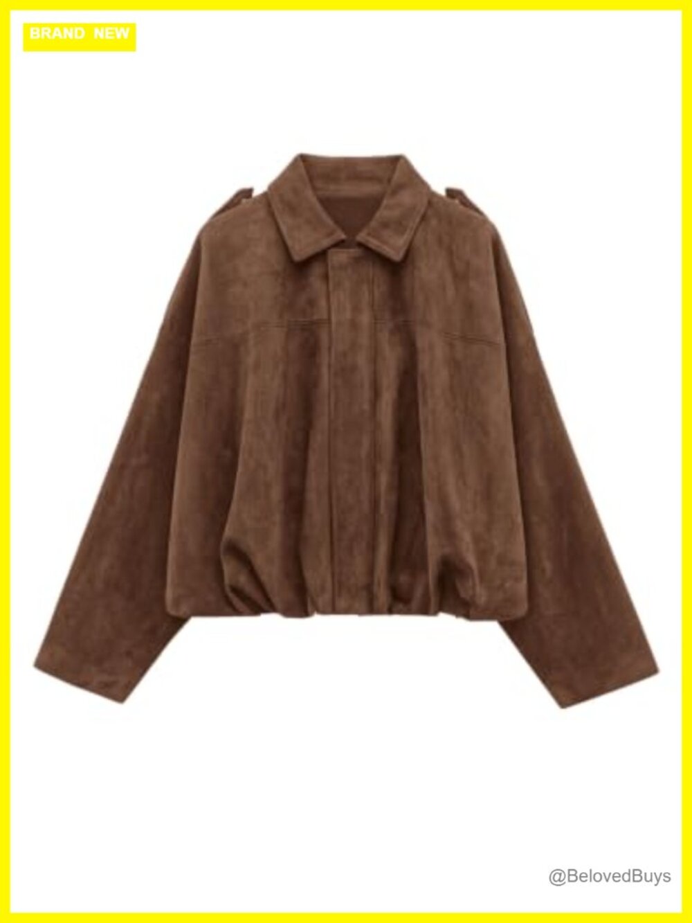 Women's Faux Suede Cropped Bomber Jacket